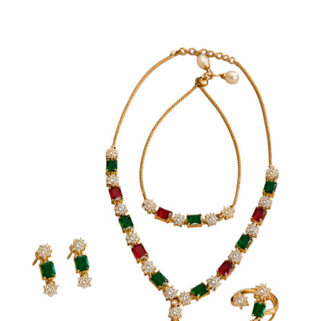 Modern Multicolor Gemstone Jewelry Set / Ruchi