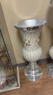 Pearl Crystal Ceramic Flower Vase / Ruchi