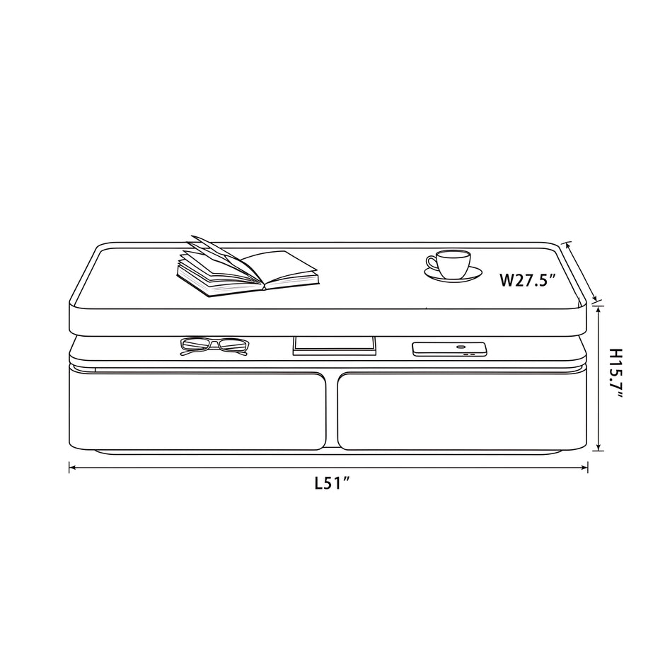 Modern Coffee Table TV Stand Set