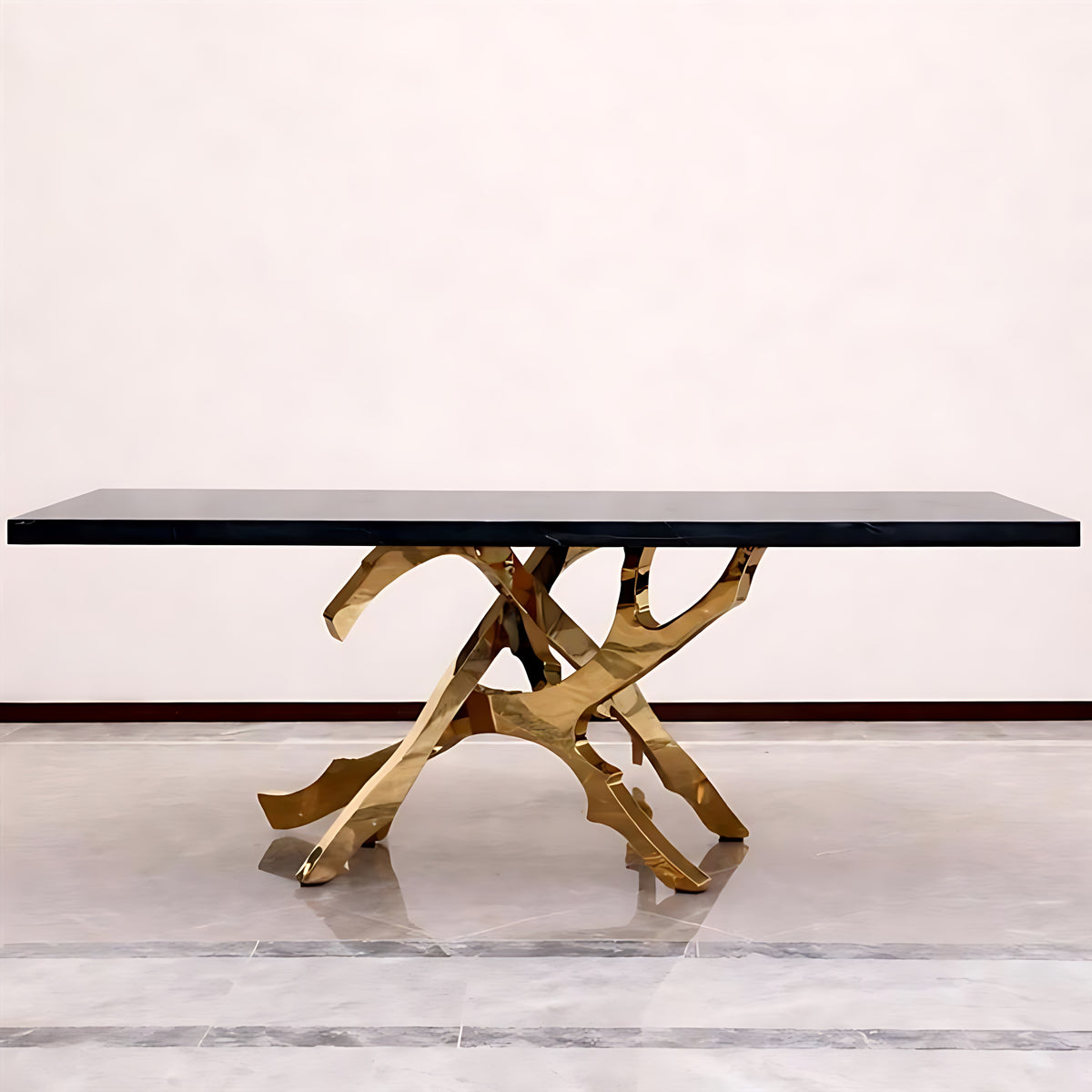 90-Inch Magnificent Marble Top Dining Table / Ruchi
