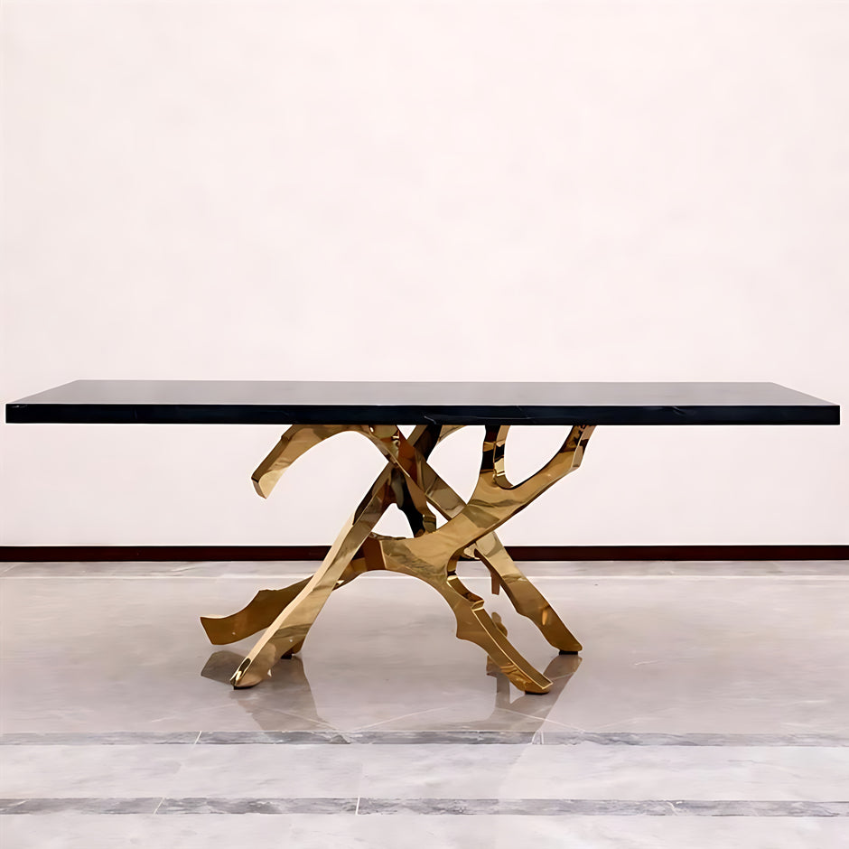 90-Inch Magnificent Marble Top Dining Table / Ruchi