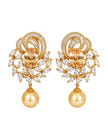 Exquisite Crystal Stone Pearl Drop Earrings / Ruchi