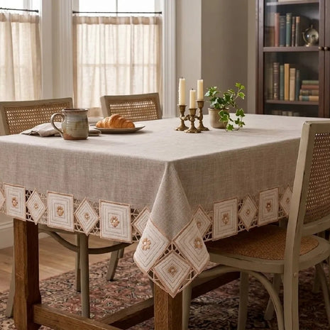Boho Style Fabric Dining Table Cloth / Ruchi