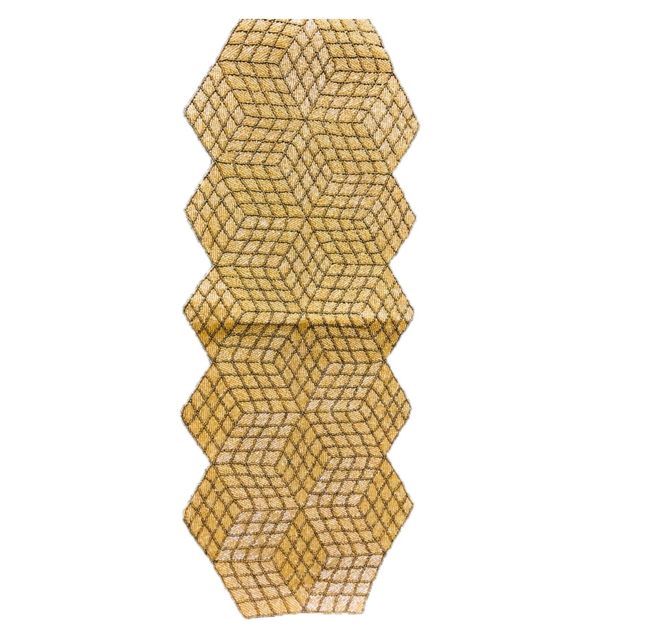 Intricately Crafted Colorful Beaded Runner / Ruchi