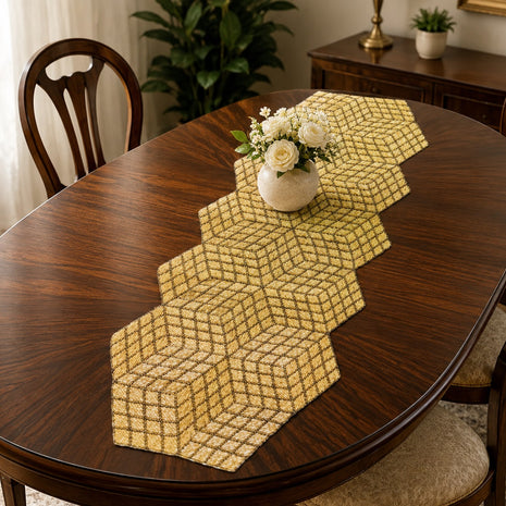 Intricately Crafted Colorful Beaded Runner / Ruchi
