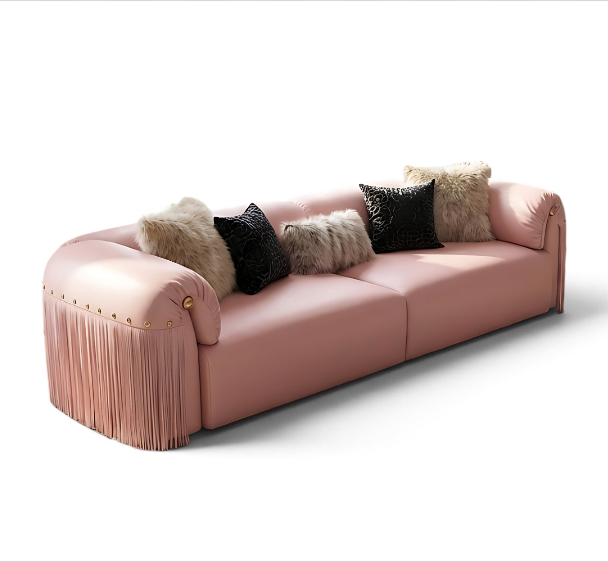 Italian Style Leather Sofa / Ruchi