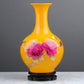 Skillfully Crafted Yellow Ceramic Vase / Ruchi