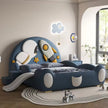 Kids Astronaut Theme Leather Bed / Ruchi