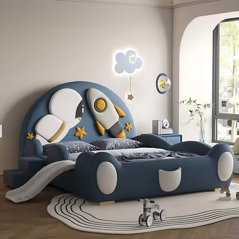 Kids Astronaut Theme Leather Bed / Ruchi