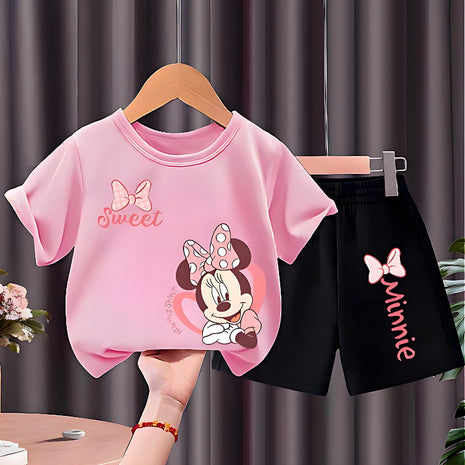 Kids Casual Polyester T-Shirt and Shorts Set / Ruchi
