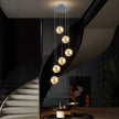 LED Ball Pendant Light Chandelier For Staircase / Ruchi