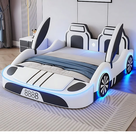 LED Leather Car Bed for Children / Ruchi
