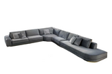 Modular Velvet L-Shaped Sectional Sofa