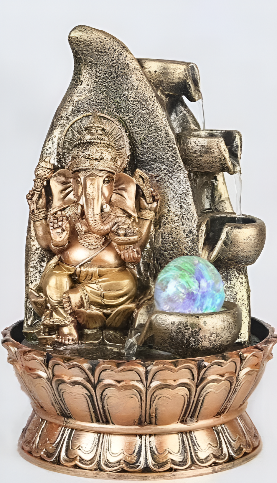 Stunning Polyresin Tabletop LED Fountain / Ruchi