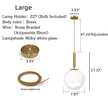 Round Glass Hanging Pendant Light / Ruchi