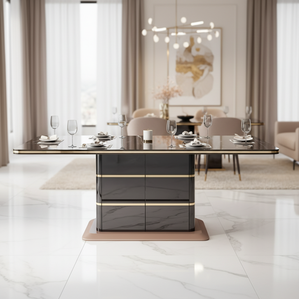 Modern Wooden Dining Table Set / Ruchi