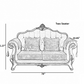 European Velvet Fabric Sofa Set