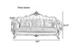 European Velvet Fabric Sofa Set