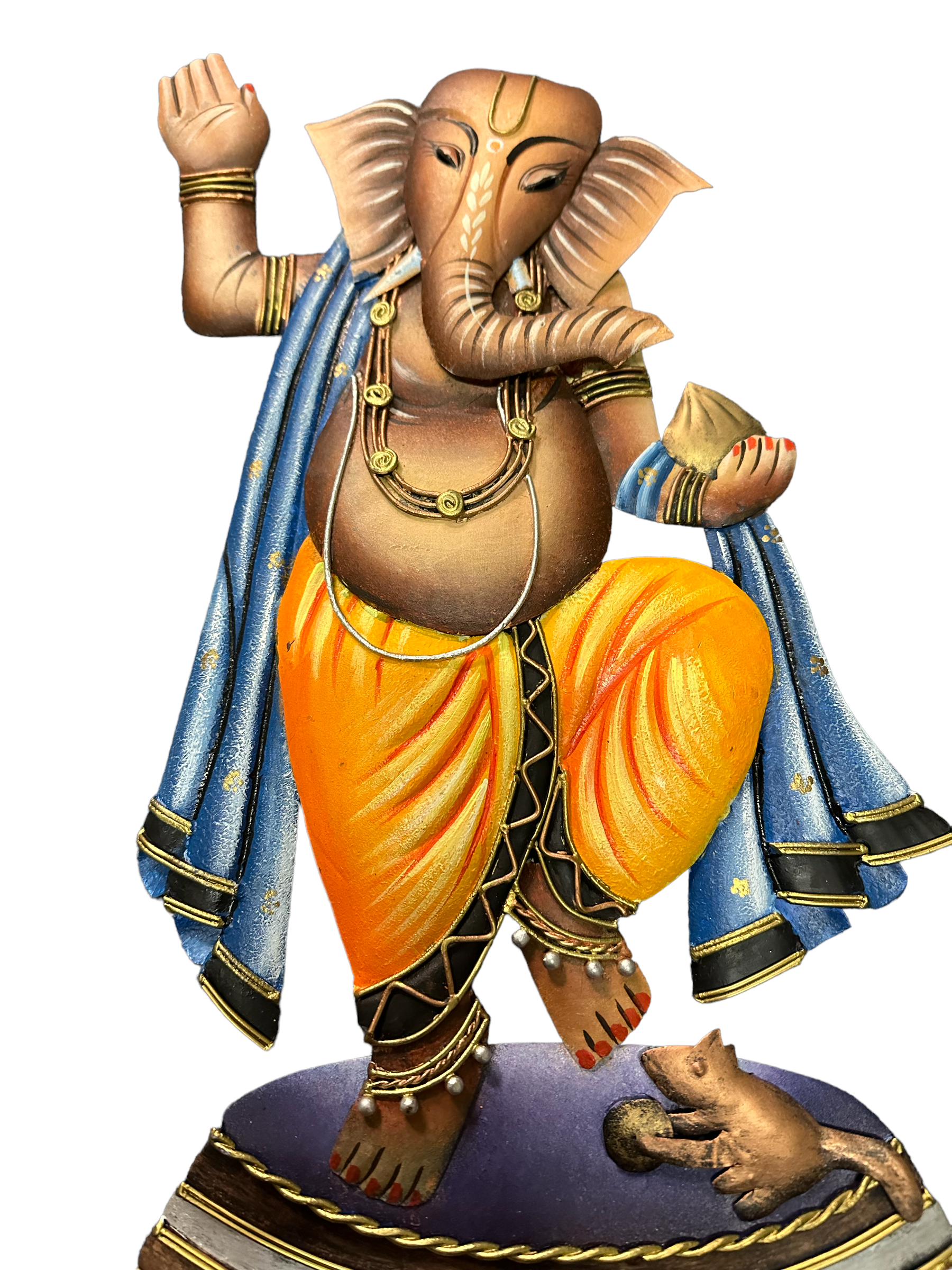 Lord Ganesha Metal Wall Hanging / Ruchi