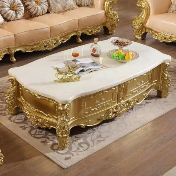 European Style Leather Sofa Set