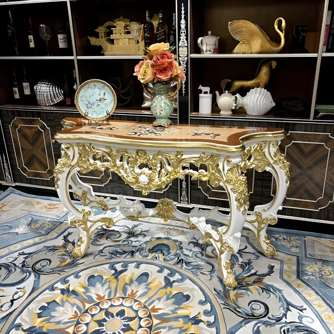Luxurious European Wooden Accent Table / Ruchi