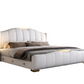 Modern LED Leather Bed With Storage