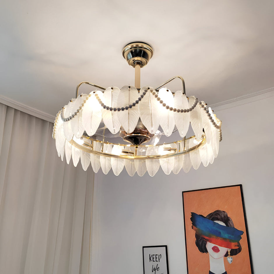 Luxury Ceiling Fan With LED Lights And Remote / Ruchi