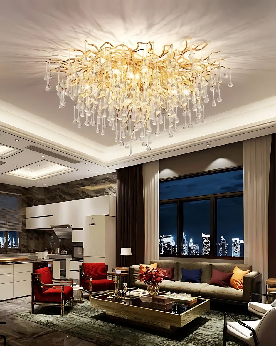 Luxury Crystal LED Ceiling Chandelier / Ruchi