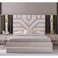 Modern Fabric Bedroom Set With Storage / Ruchi