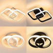 Modern Geometric LED Flush-Mount Ceiling Lights / Ruchi