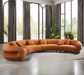 Modern Curved Velvet Sectional Sofa / Ruchi