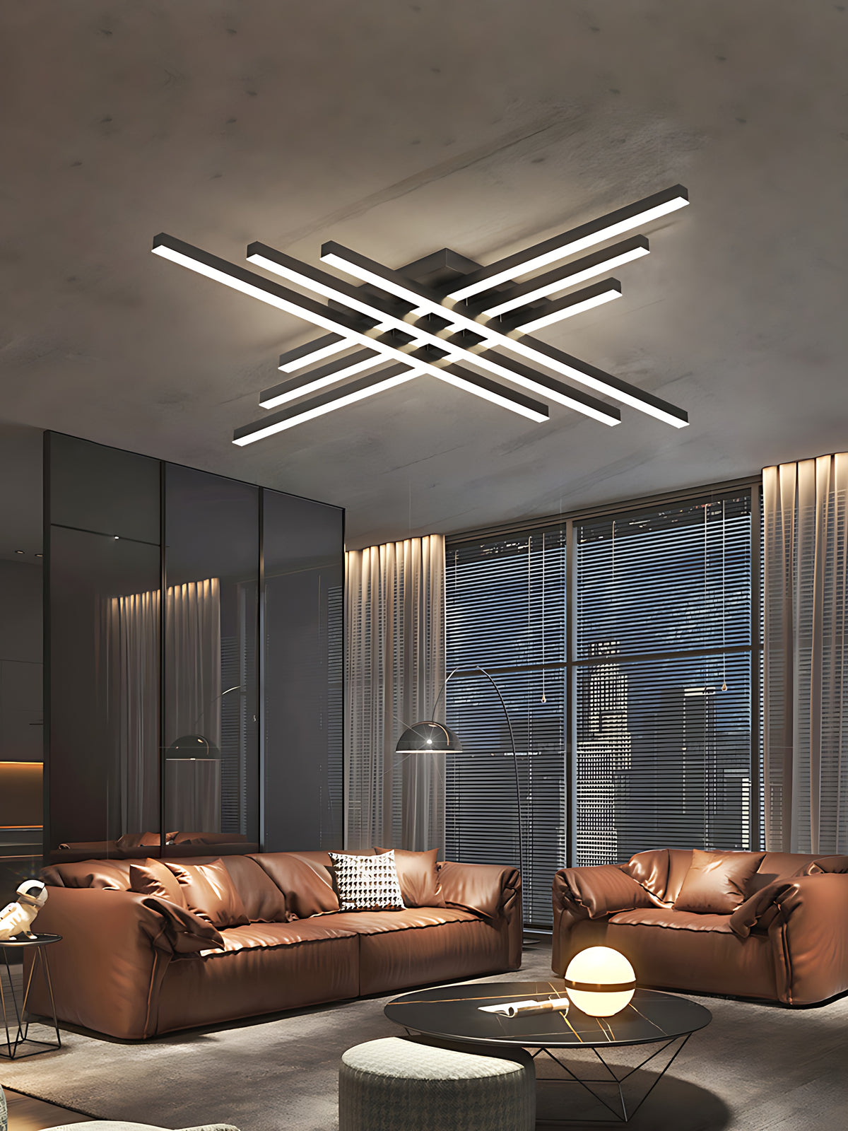 Remote Control Flush Mount LED Ceiling Light / Ruchi