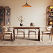 Minimalist Rectangular Marble Top Dining Table Set / Ruchi