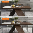 Rectangular Extendable Wooden Dining Table Set For 6 / Ruchi