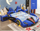 Car Theme Childrens LED Leather Bed / Ruchi