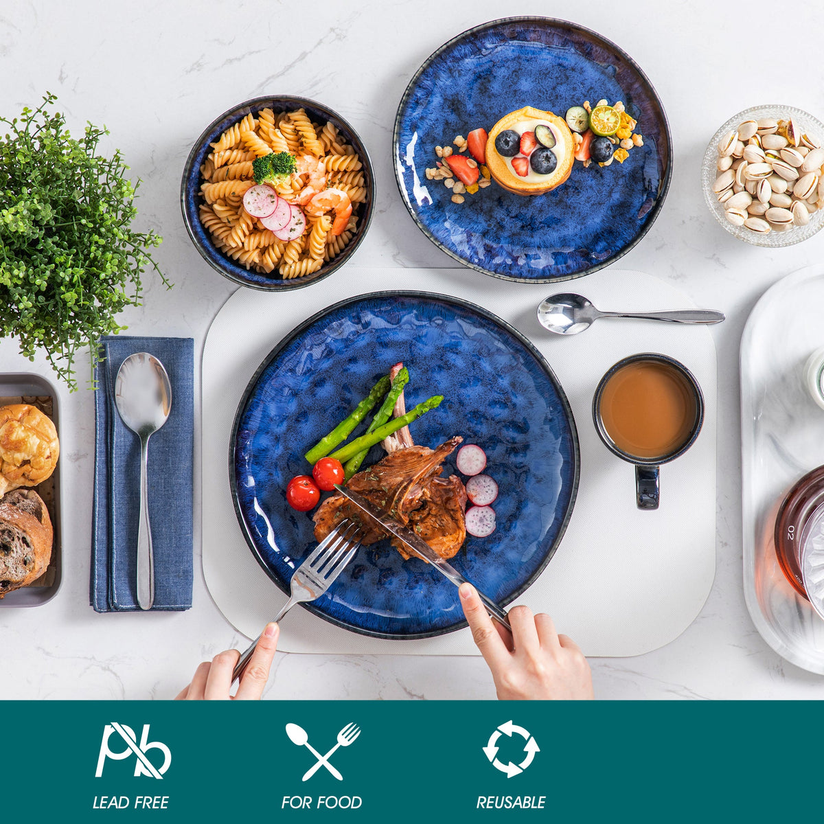 Traditional Design Ceramic Dinnerware Set / Ruchi