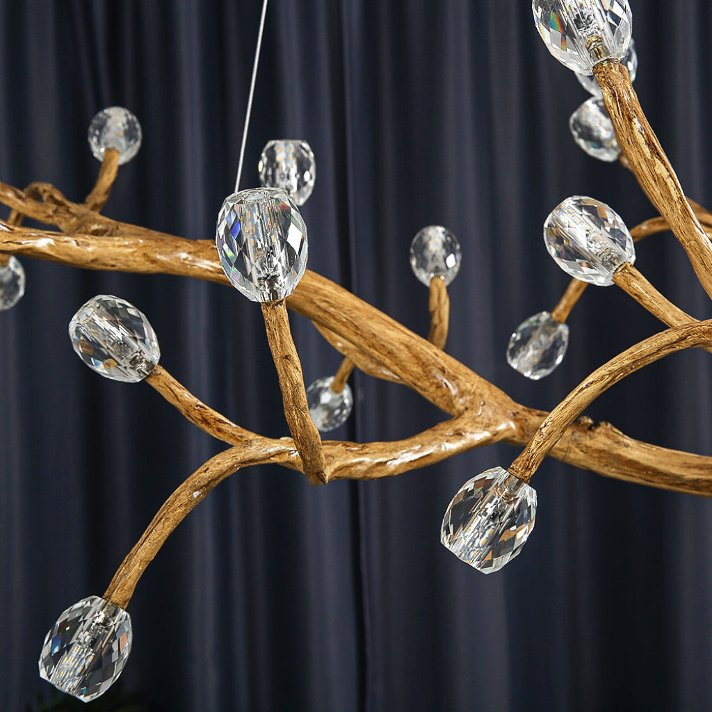 LED Crystal Bubble Tree Branch Chandelier / Ruchi