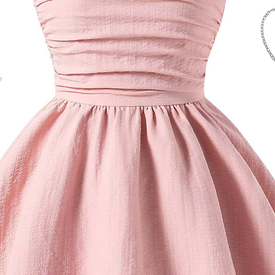 Girls Elegant Tiered Polyester Dress With Bow Straps / Ruchi