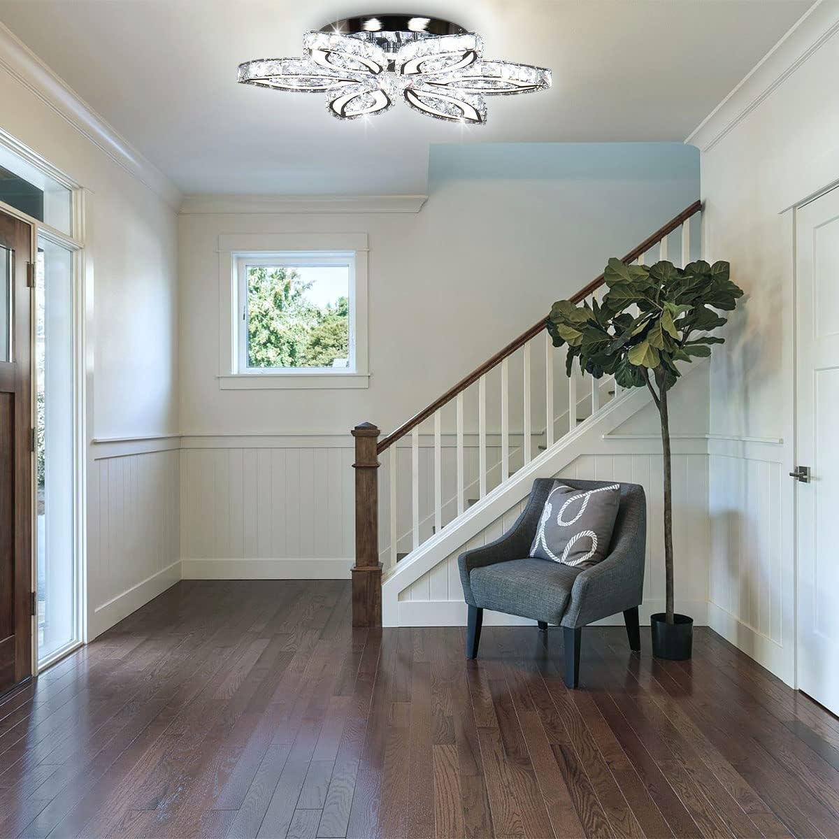 Remote Control LED Crystal Ceiling Lamp Chandelier / Ruchi