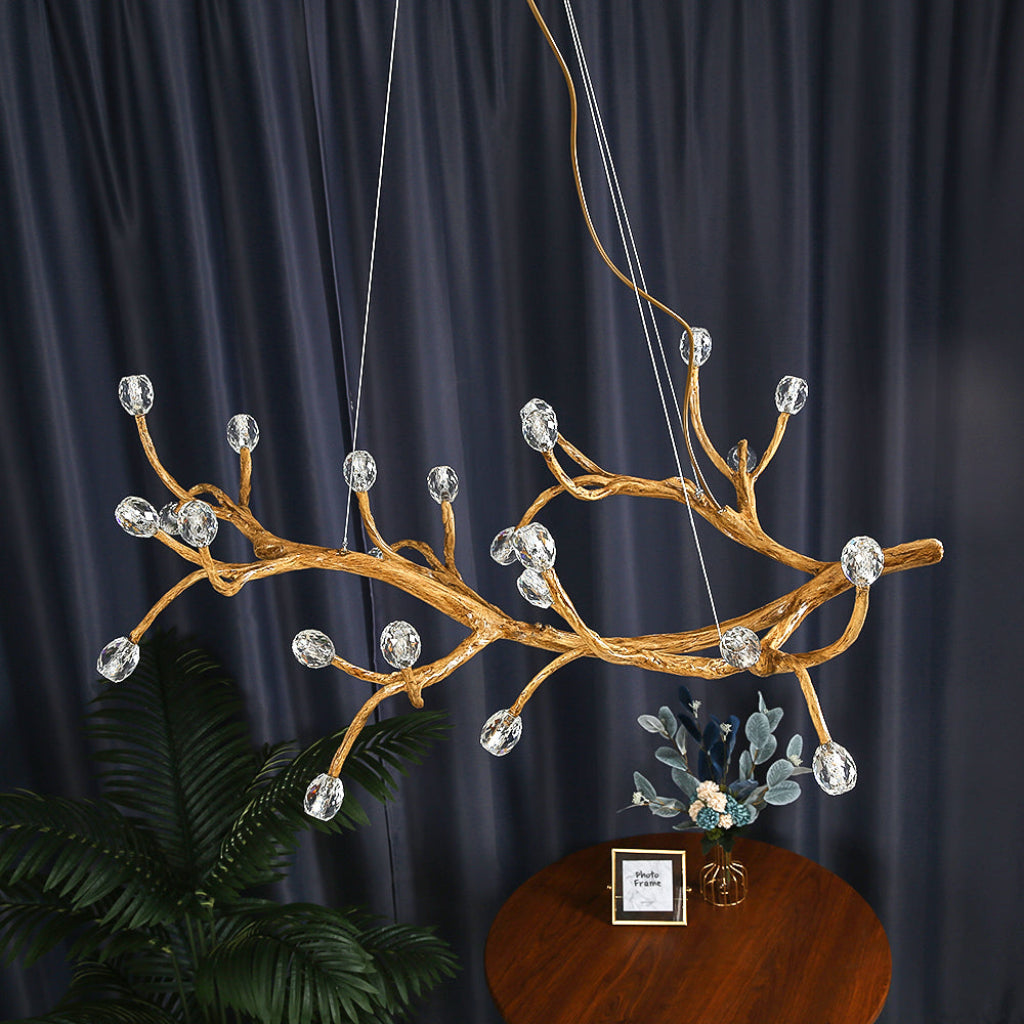 LED Crystal Bubble Tree Branch Chandelier / Ruchi
