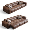 Remote Controlled Power Extendable Leather Sofa Bed / Ruchi