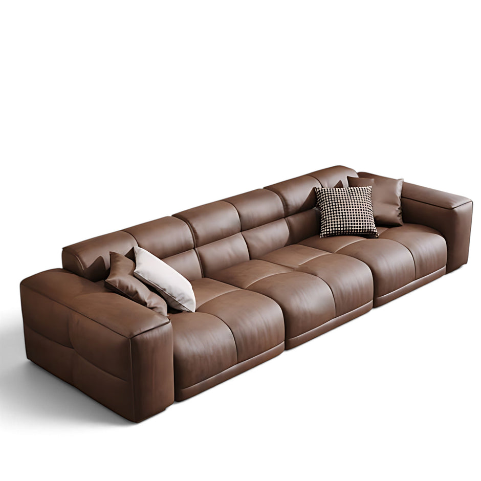 Remote Controlled Power Extendable Leather Sofa Bed / Ruchi