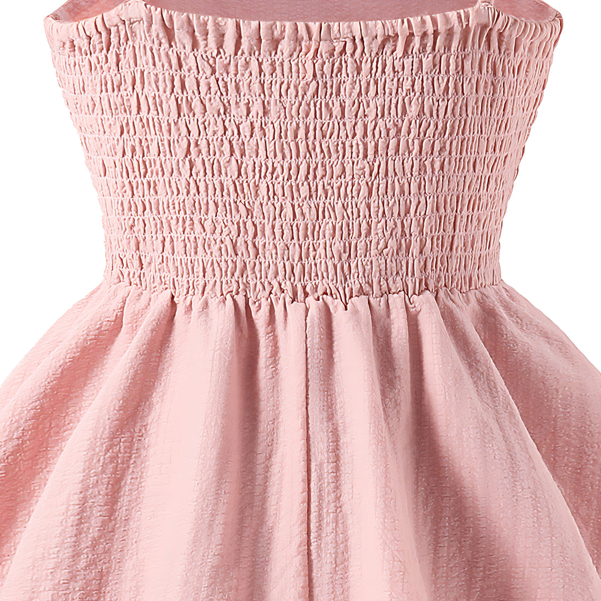 Girls Elegant Tiered Polyester Dress With Bow Straps / Ruchi