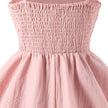 Girls Elegant Tiered Polyester Dress With Bow Straps / Ruchi