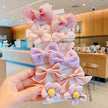 Adorable Floral And Bow Hair Ties 10-Pcs Set / Ruchi