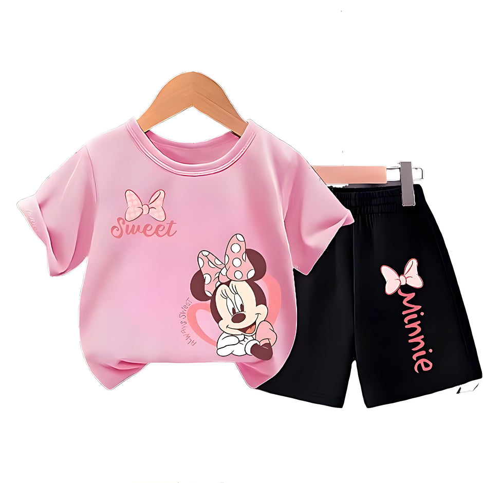 Kids Casual Polyester T-Shirt and Shorts Set / Ruchi