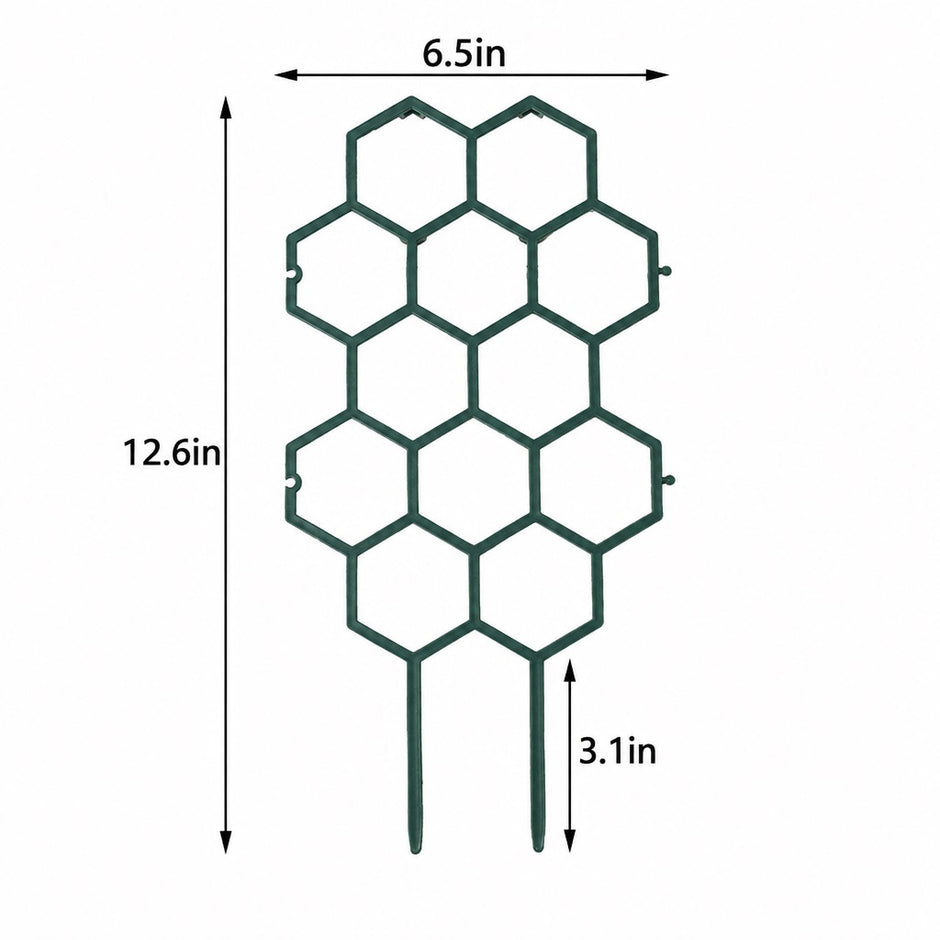 Honeycomb Pattern Plastic Plant Trellis Pack Of 2 / Ruchi