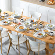 30 Piece Porcelain Ceramic Dinnerware Set For 6