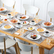 Elegant Pink Floral Ceramic Dinnerware Set / Ruchi