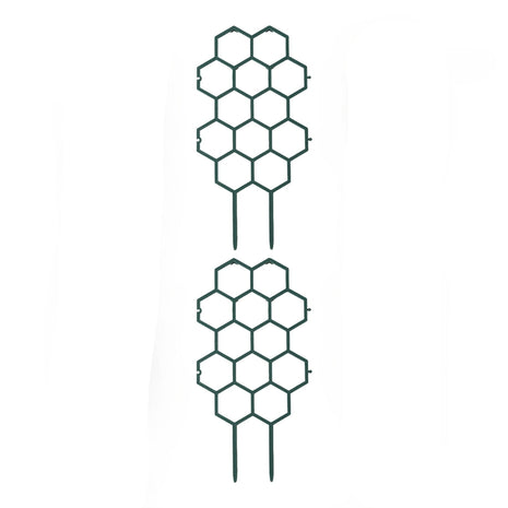 Honeycomb Pattern Plastic Plant Trellis Pack Of 2 / Ruchi